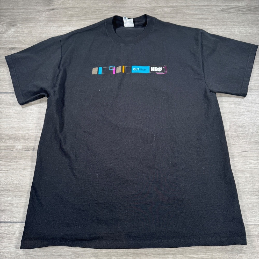 Vintage HBO Television T Shirt VTG 90s TV Promo Tee Box Logo
